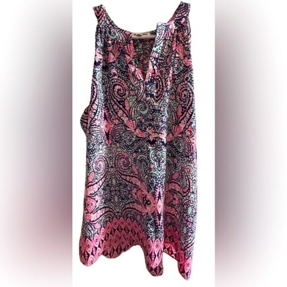 Emma‎ & Olivia Paisley Print Sleeveless Top Size M - Picture 3 of 10